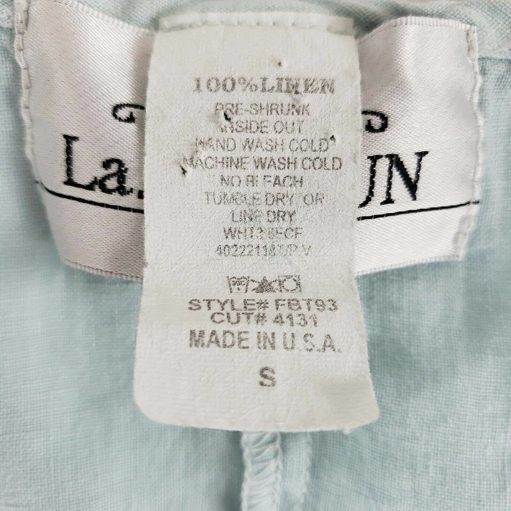 LA Fixsun Linen Size S Sleeveless Top Lagenlook - Picture 4 of 8